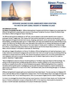 Offshore Sailing School Expands in Southwest Florida