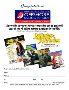 Offshore Sailing Free Subscription Cert