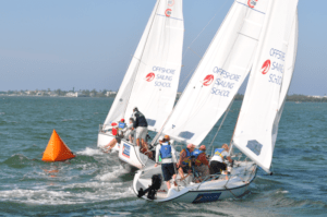 Round the buoy racing in Offshore Sailing School's Racing Clinics