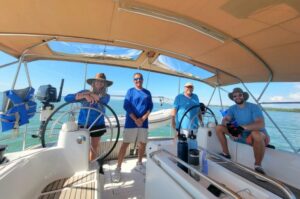 students learning to bareboat charter in St. Pete